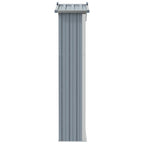 NNEVL Garden Shed Grey 107.5x46x183 cm Galvanised Steel Lootquake LLC