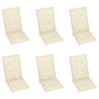 vidaXL Outdoor Recliner Chairs Patio Chair with Cushions Solid Wood Acacia Lootquake LLC