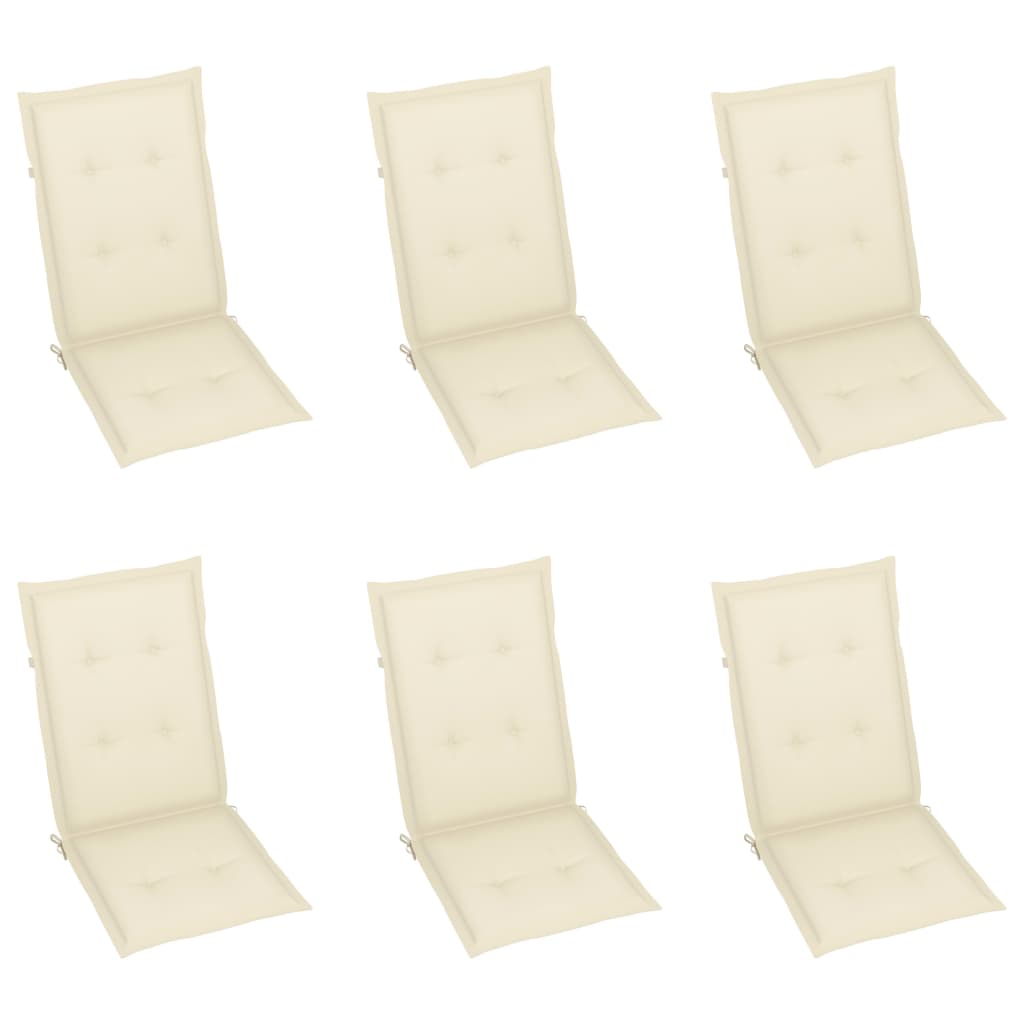 vidaXL Outdoor Recliner Chairs Patio Chair with Cushions Solid Wood Acacia Lootquake LLC