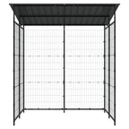 NNEVL Bicycle Shed 190x190x222 cm Steel Black Lootquake LLC