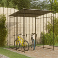 NNEVL Bicycle Shed 190x190x222 cm Steel Black Lootquake LLC