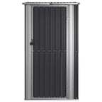 vidaXL Garden Shed Anthracite 46.7"x38.2"x82.5" Galvanized Steel Lootquake LLC