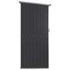 NNEVL Garden Shed Anthracite 118.5x97x209.5 cm Galvanised Steel Lootquake LLC