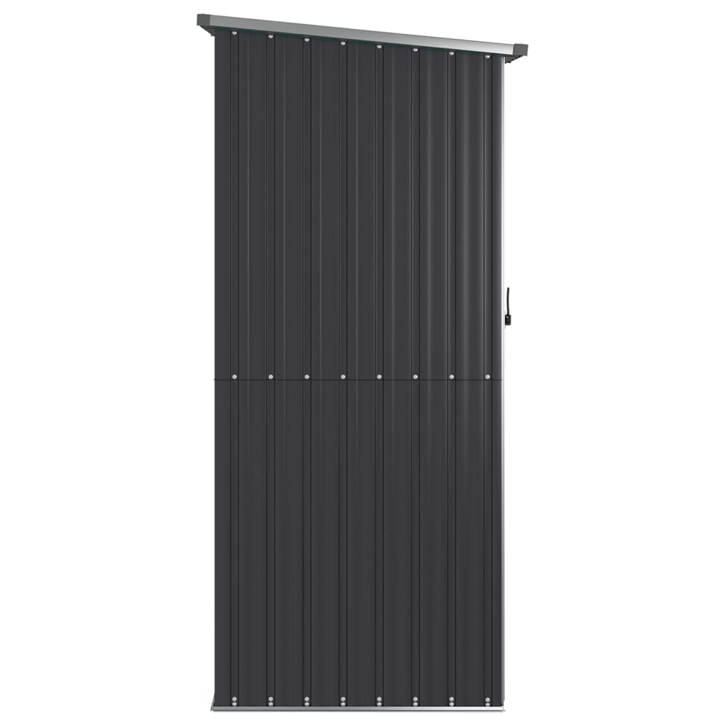 NNEVL Garden Shed Anthracite 118.5x97x209.5 cm Galvanised Steel Lootquake LLC