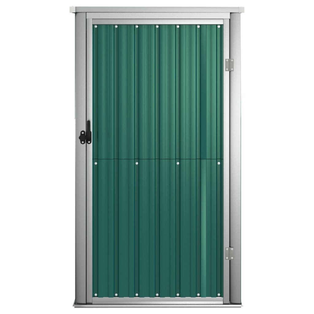 vidaXL Tool Shed Garden Outdoor Storage Shed Tool Organizer Galvanized Steel Lootquake LLC
