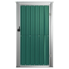 vidaXL Tool Shed Garden Outdoor Storage Shed Tool Organizer Galvanized Steel Lootquake LLC