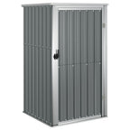 vidaXL Tool Shed Garden Outdoor Storage Shed Tool Organizer Galvanized Steel Lootquake LLC