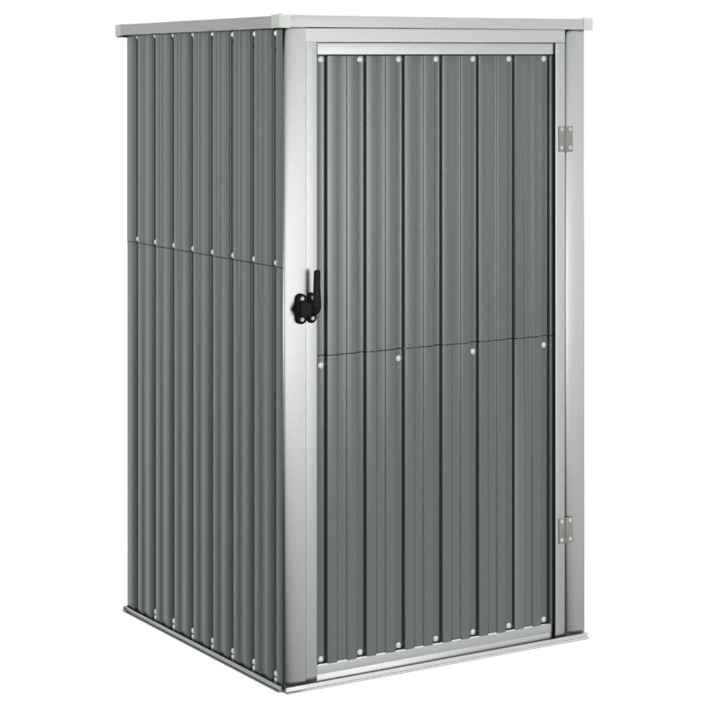 vidaXL Tool Shed Garden Outdoor Storage Shed Tool Organizer Galvanized Steel Lootquake LLC