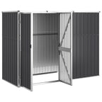 vidaXL Tool Shed Garden Outdoor Storage Shed Tool Organizer Galvanized Steel Lootquake LLC
