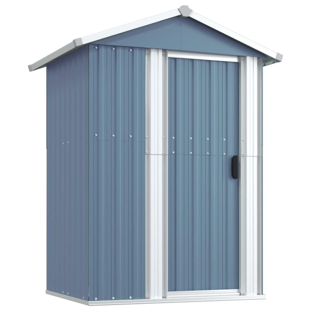 NNEVL Garden Shed Grey 126x97.5x177 cm Galvanised Steel Lootquake LLC