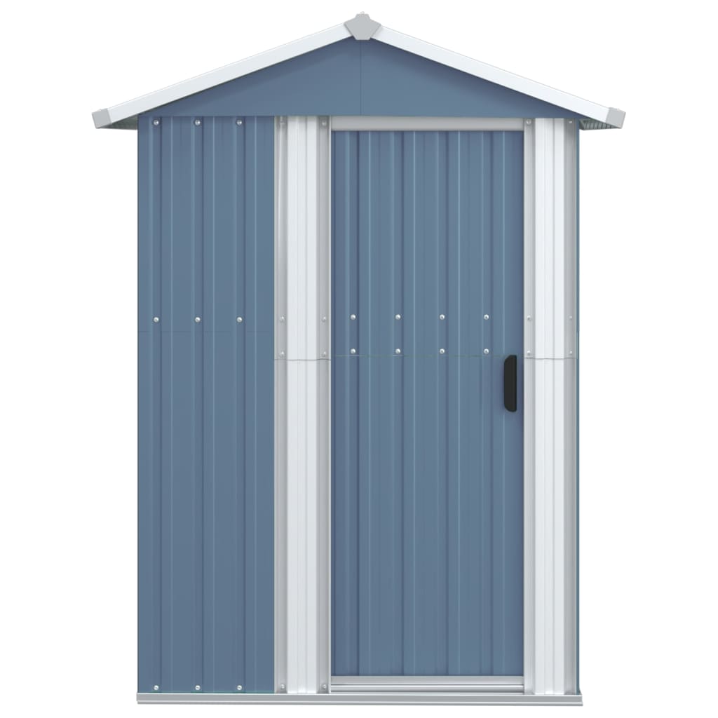 NNEVL Garden Shed Grey 126x97.5x177 cm Galvanised Steel Lootquake LLC