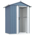 NNEVL Garden Shed Grey 126x97.5x177 cm Galvanised Steel Lootquake LLC