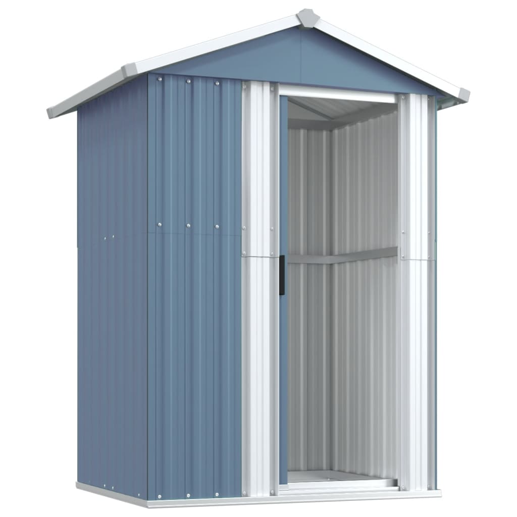 NNEVL Garden Shed Grey 126x97.5x177 cm Galvanised Steel Lootquake LLC