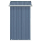 NNEVL Garden Shed Grey 126x97.5x177 cm Galvanised Steel Lootquake LLC