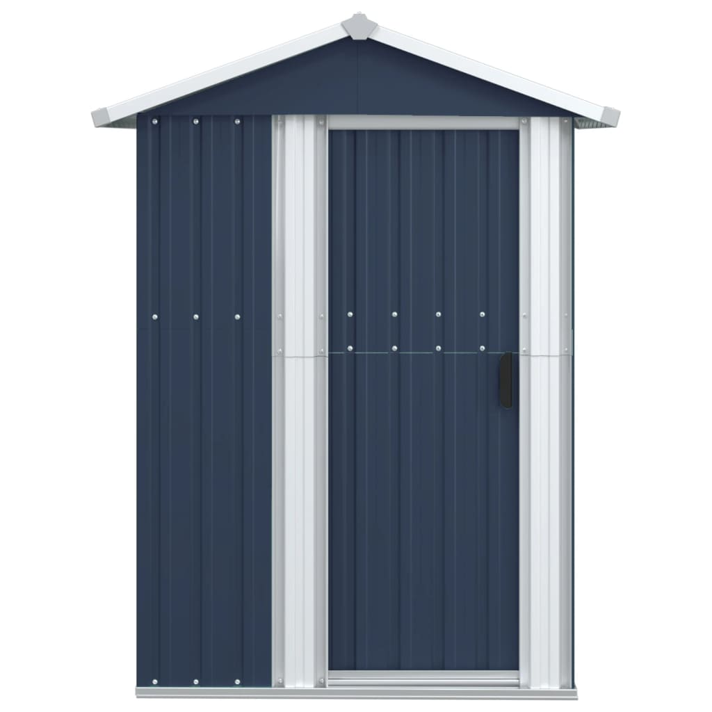 NNEVL Garden Shed Anthracite 126x97.5x177 cm Galvanised Steel Lootquake LLC