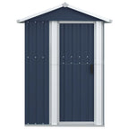 NNEVL Garden Shed Anthracite 126x97.5x177 cm Galvanised Steel Lootquake LLC