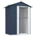 NNEVL Garden Shed Anthracite 126x97.5x177 cm Galvanised Steel Lootquake LLC