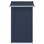 NNEVL Garden Shed Anthracite 126x97.5x177 cm Galvanised Steel Lootquake LLC