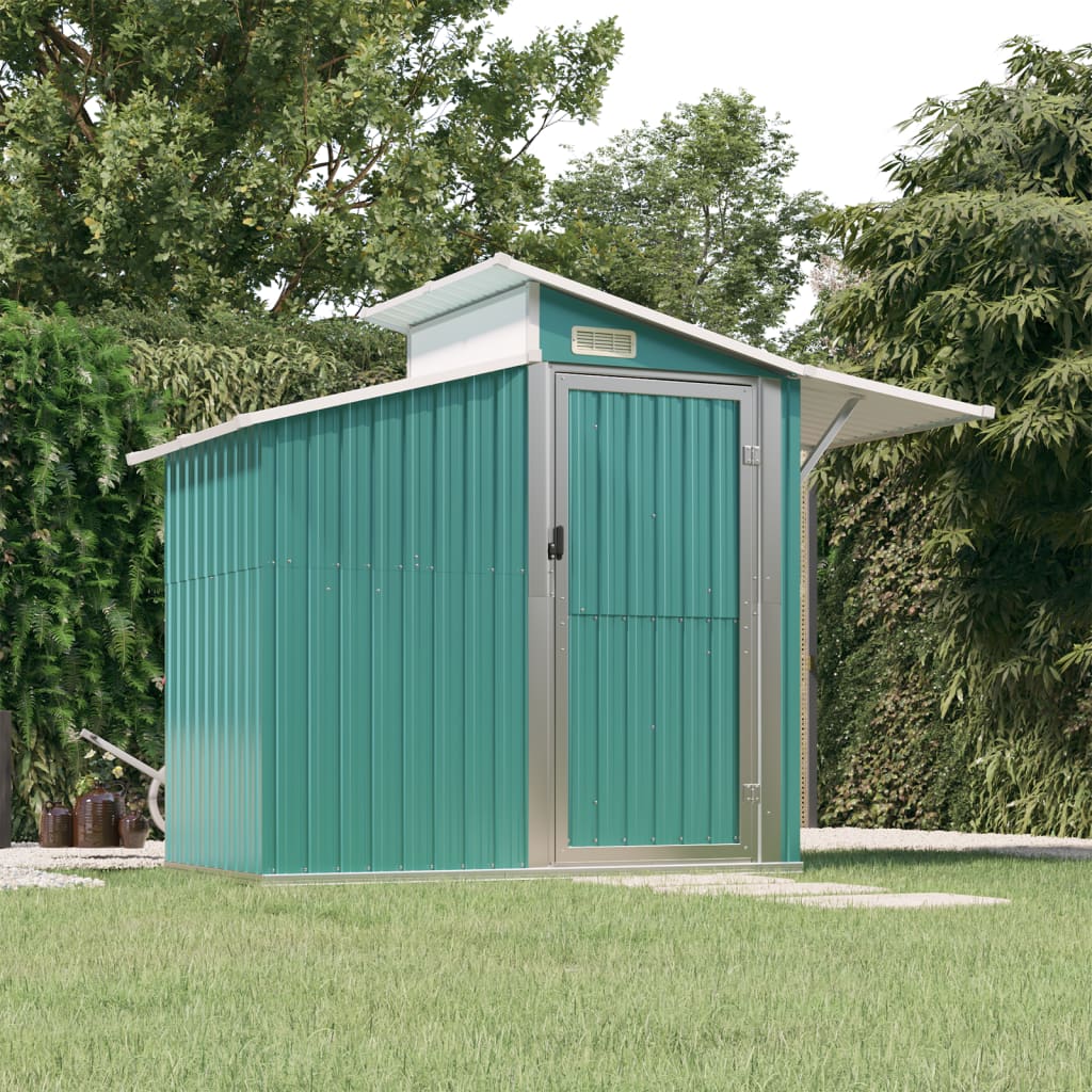 vidaXL Storage Shed Outdoor Garden Shed for Furniture Storage Galvanized Steel Lootquake LLC
