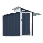 vidaXL Storage Shed Outdoor Garden Shed for Furniture Storage Galvanized Steel Lootquake LLC