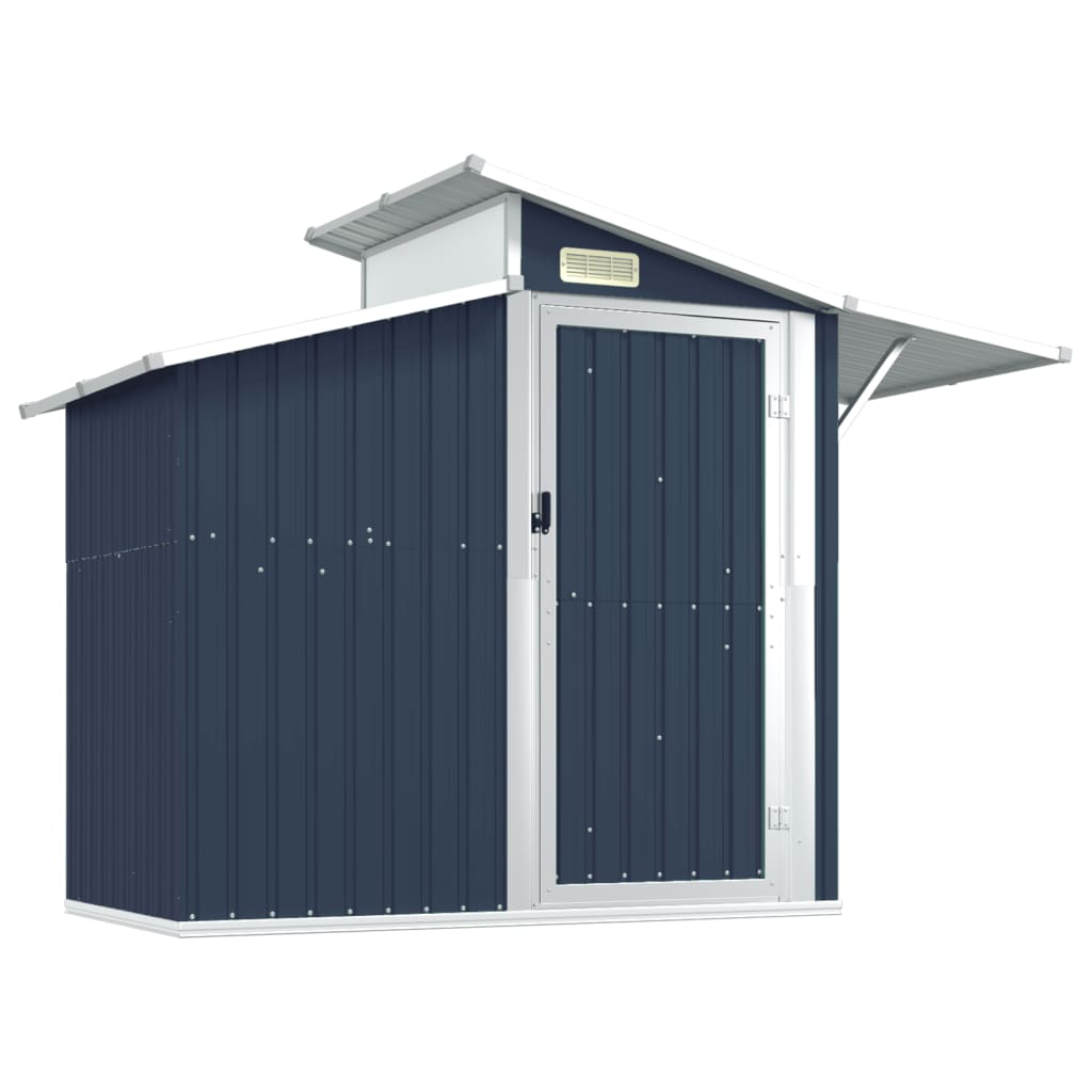 vidaXL Storage Shed Outdoor Garden Shed for Furniture Storage Galvanized Steel Lootquake LLC