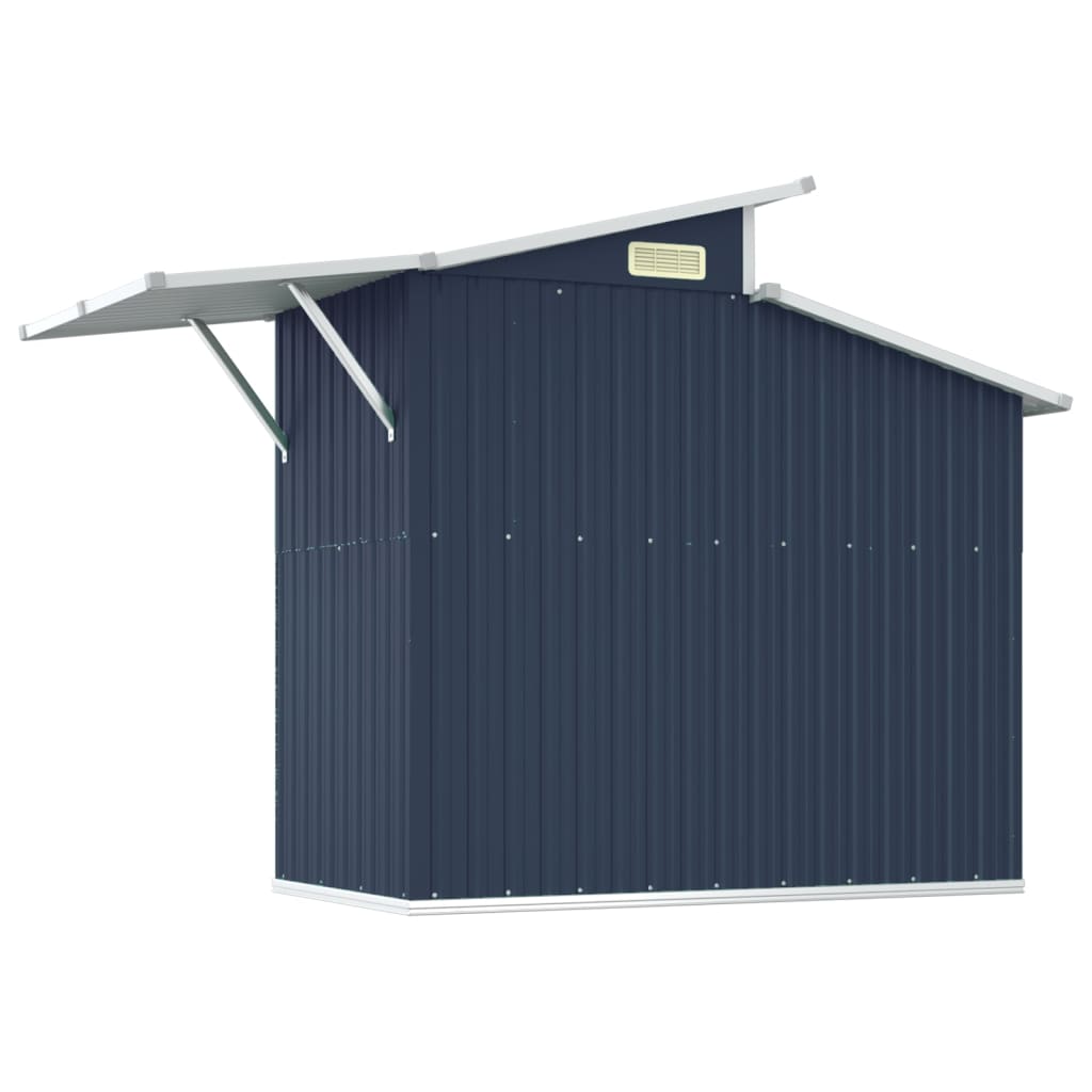 vidaXL Storage Shed Outdoor Garden Shed for Furniture Storage Galvanized Steel Lootquake LLC