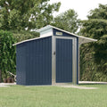 vidaXL Storage Shed Outdoor Garden Shed for Furniture Storage Galvanized Steel Lootquake LLC