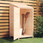 vidaXL Outdoor Storage Shed Garden Shed Wooden Storage Shed Solid Fir Wood Lootquake LLC