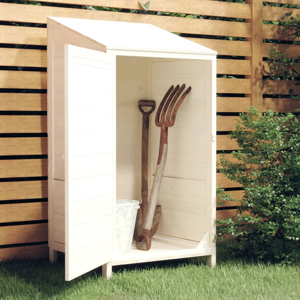 vidaXL Outdoor Storage Shed Garden Shed Wooden Storage Shed Solid Fir Wood Lootquake LLC