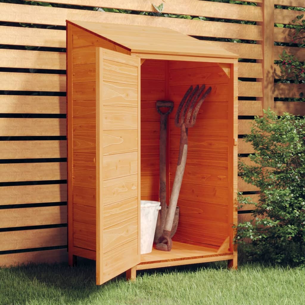 vidaXL Outdoor Storage Shed Garden Shed Wooden Storage Shed Solid Fir Wood Lootquake LLC