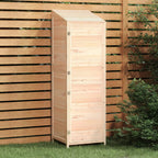 vidaXL Outdoor Storage Shed Garden Shed Wooden Storage Shed Solid Fir Wood Lootquake LLC