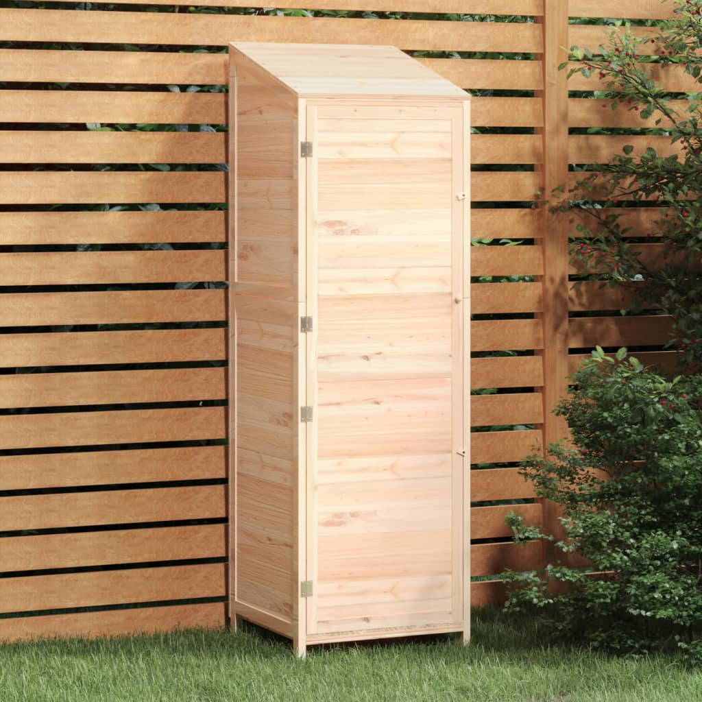 vidaXL Outdoor Storage Shed Garden Shed Wooden Storage Shed Solid Fir Wood Lootquake LLC