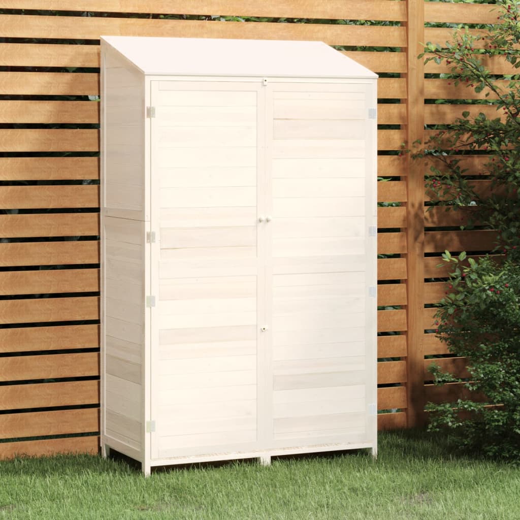 vidaXL Outdoor Storage Shed Garden Shed Wooden Storage Shed Solid Fir Wood Lootquake LLC