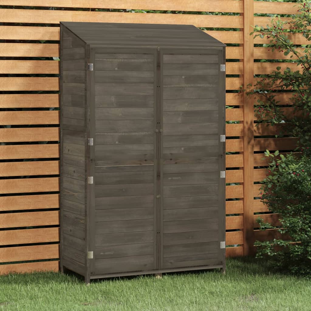 vidaXL Outdoor Storage Shed Garden Shed Wooden Storage Shed Solid Fir Wood Lootquake LLC