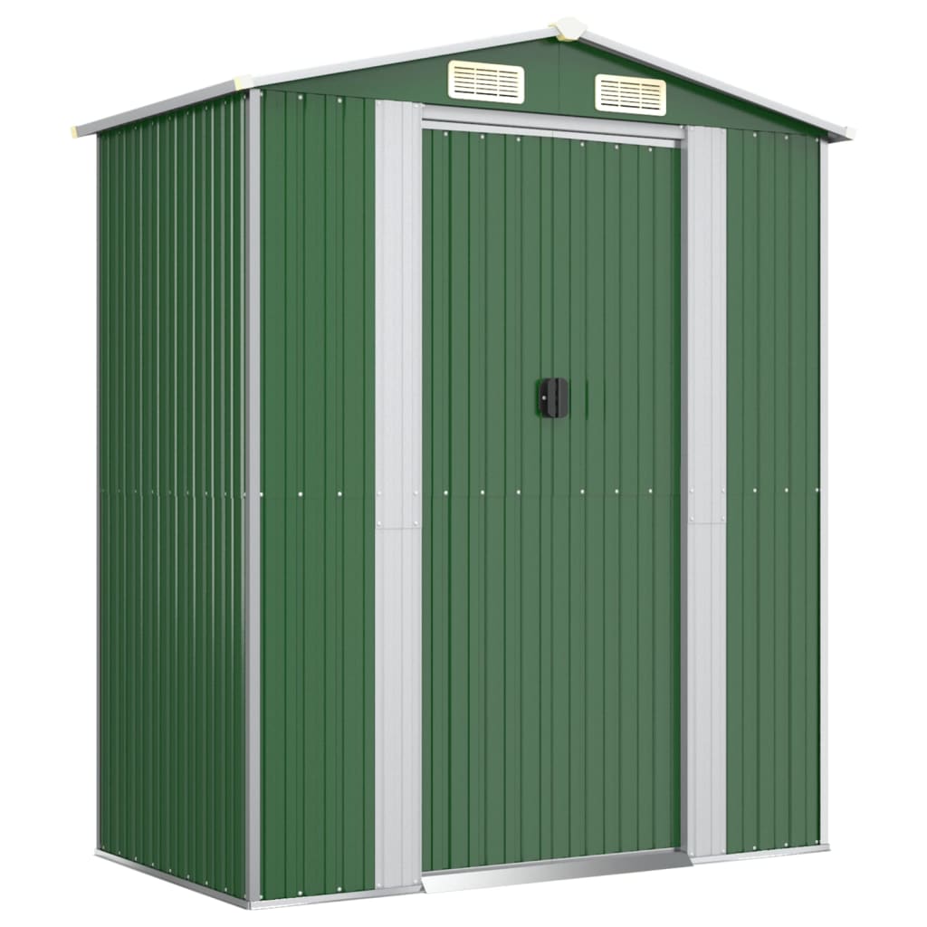 NNEVL Garden Shed Green 192x108x223 cm Galvanised Steel Lootquake LLC