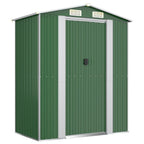 NNEVL Garden Shed Green 192x108x223 cm Galvanised Steel Lootquake LLC