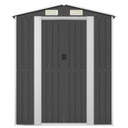 NNEVL Garden Shed Anthracite 192x108x223 cm Galvanised Steel Lootquake LLC
