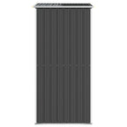 NNEVL Garden Shed Anthracite 192x108x223 cm Galvanised Steel Lootquake LLC