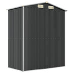 NNEVL Garden Shed Anthracite 192x108x223 cm Galvanised Steel Lootquake LLC
