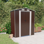 vidaXL Storage Shed Outdoor Storage Shed for Backyard Patio Galvanized Steel Lootquake LLC