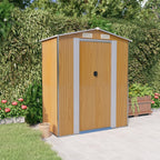 vidaXL Storage Shed Outdoor Storage Shed for Backyard Patio Galvanized Steel Lootquake LLC