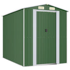 NNEVL Garden Shed Green 192x274x223 cm Galvanised Steel Lootquake LLC