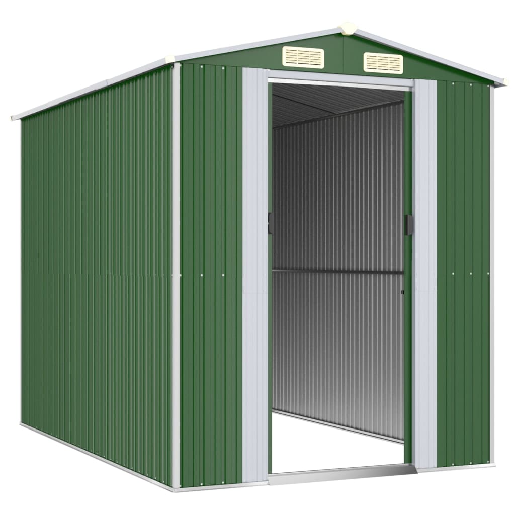 NNEVL Garden Shed Green 192x274x223 cm Galvanised Steel Lootquake LLC