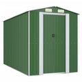 NNEVL Garden Shed Green 192x357x223 cm Galvanised Steel Lootquake LLC