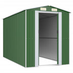 NNEVL Garden Shed Green 192x357x223 cm Galvanised Steel Lootquake LLC
