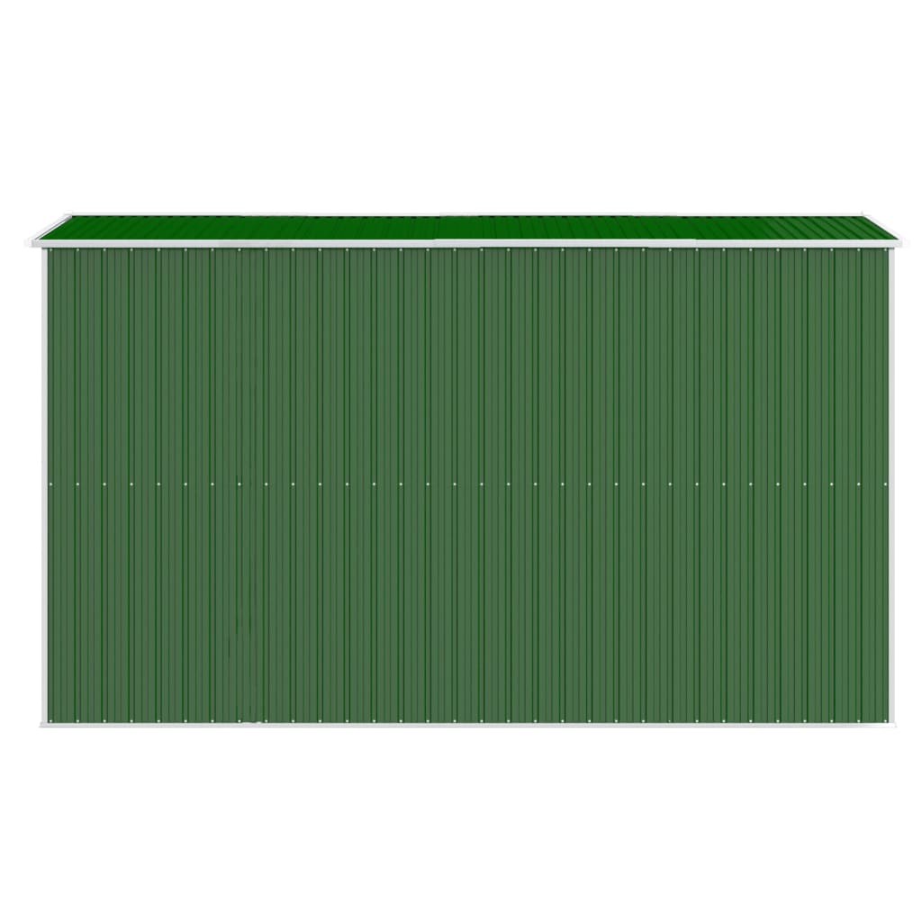 NNEVL Garden Shed Green 192x357x223 cm Galvanised Steel Lootquake LLC