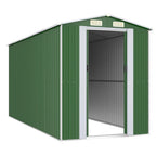 NNEVL Garden Shed Green 192x440x223 cm Galvanised Steel Lootquake LLC
