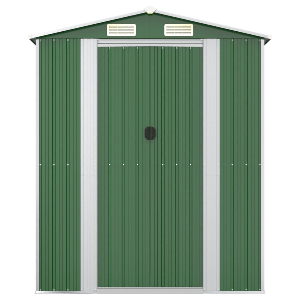 NNEVL Garden Shed Green 192x440x223 cm Galvanised Steel Lootquake LLC