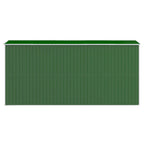 NNEVL Garden Shed Green 192x440x223 cm Galvanised Steel Lootquake LLC