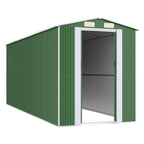 NNEVL Garden Shed Green 192x523x223 cm Galvanised Steel Lootquake LLC